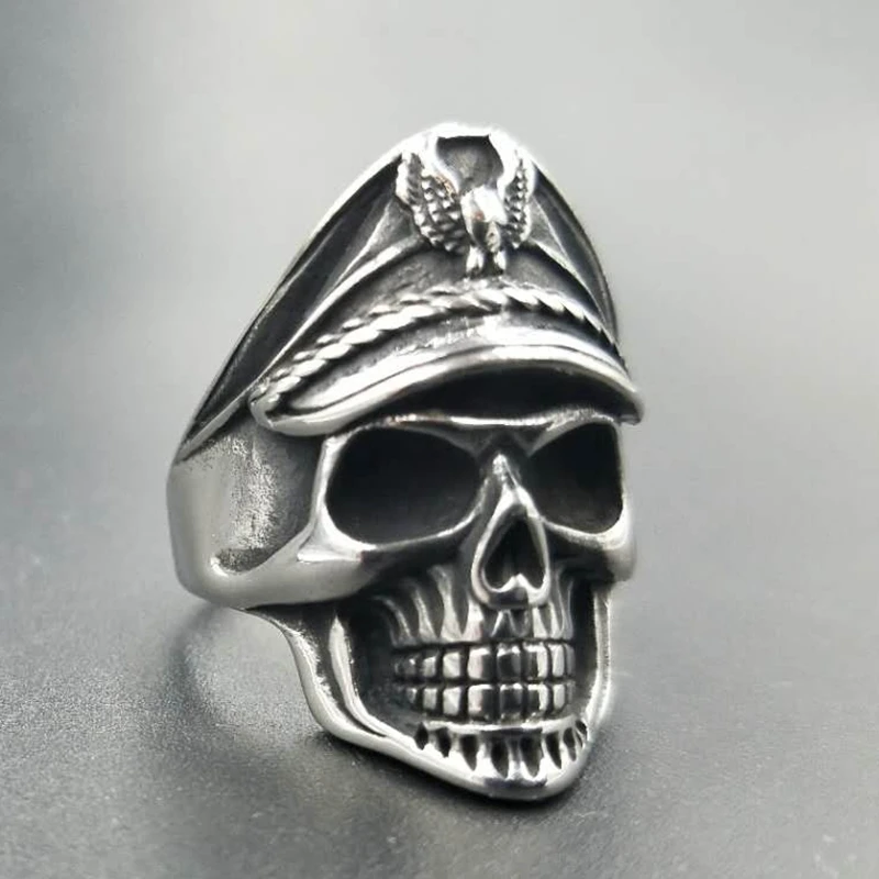 eagle head skull men rings for American Navy  (2)