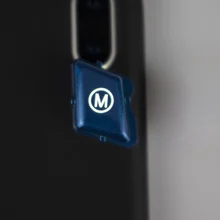 Рулевое колесо M Mode синий переключатель кнопка Крышка отделка Подходит для BMW 3 серии E90 E92 E93 M3 2007-2013