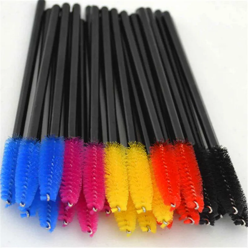 

Hot sale 200 pcs One-Off Disposable Eyelash Brush Mascara Applicator Wand makeup Brushes eyes care make up styling tools
