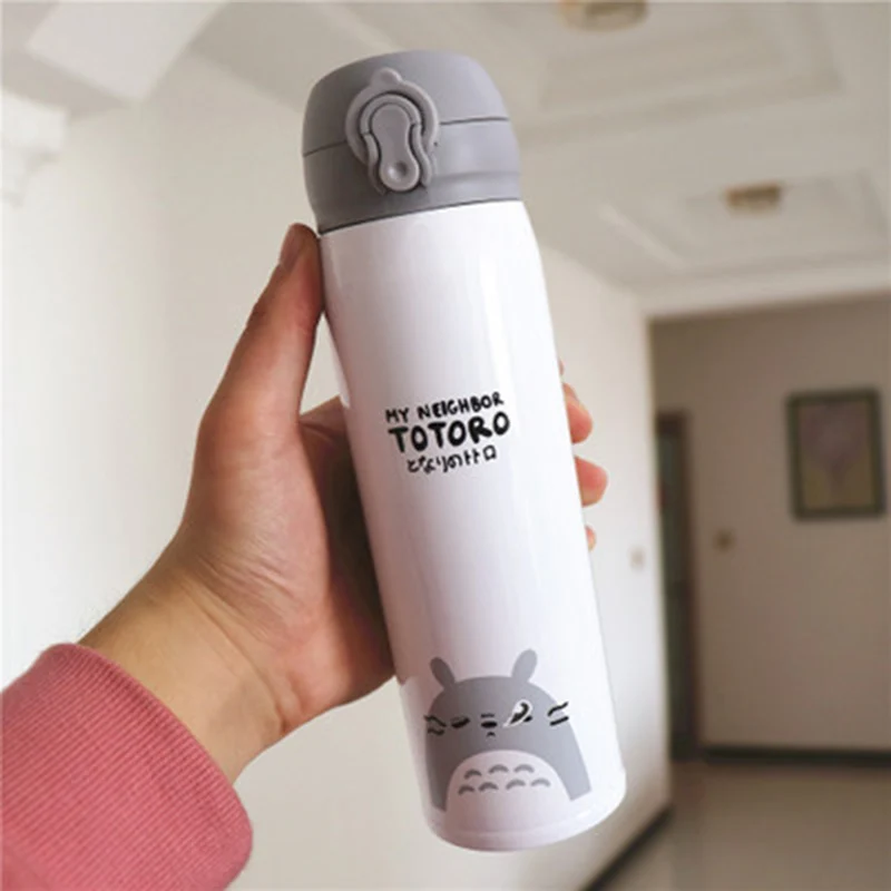Новинка 350 мл/500 мл Термокружка Totoro термос бутылка для воды Из Нержавеющей Стали