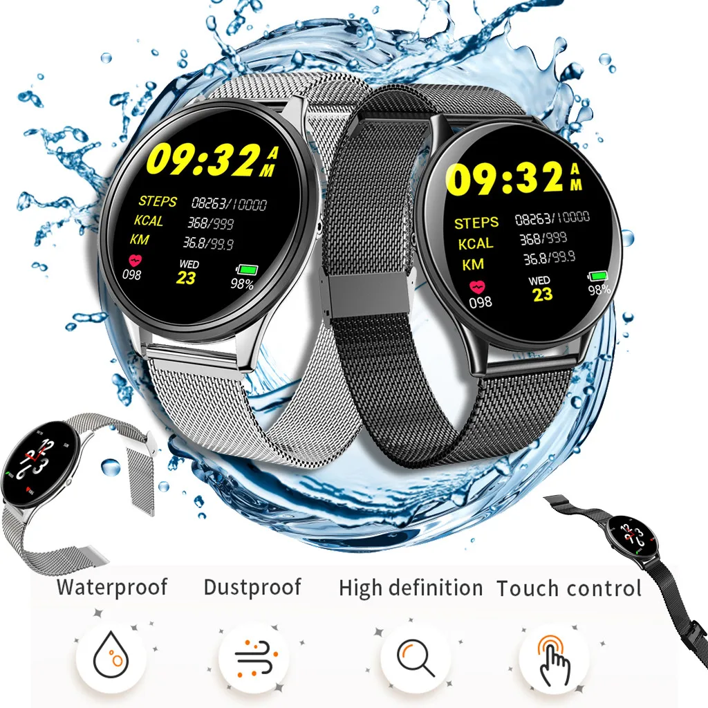 Smart Watch Heart Rate Monitor Bracelet Wristband for iOS Android multi-language setting smart watch men digital watches 2019