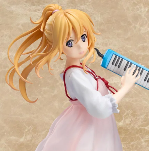 

Japanese Anime Your Lie in April Kaori Miyazono melodica Pink dress ver PVC Action Figure Collectible Model Toy NO05