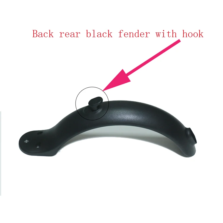 Запасные части для скутера для Xiaomi M365 M187 защитный корпус ступицы с стикер передний свет тормозной рычаг Ручка крышка - Цвет: Back black fender
