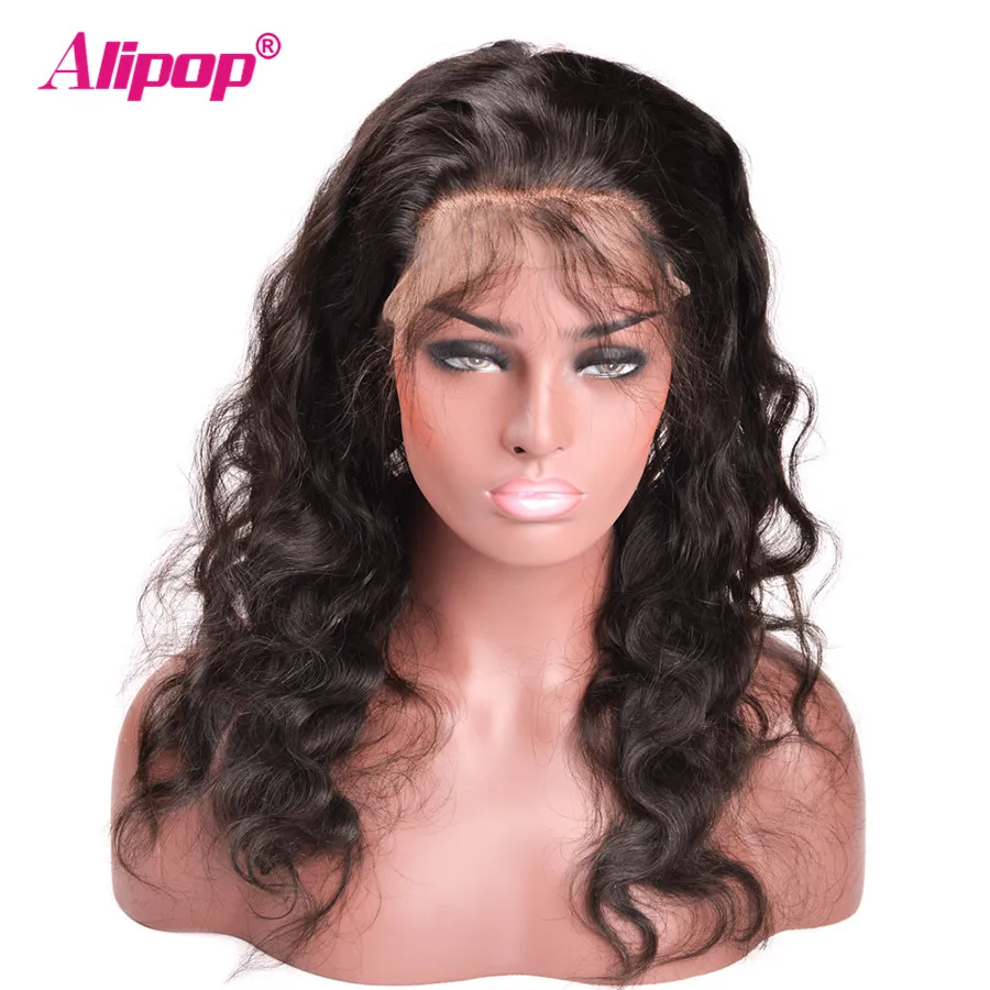 Body Wave Bundles With 360 Lace Closure Indian Human Hair Bundles with 360 Frontal Remy Human Hair 3 Bundles With Closure ALIPOP (6)
