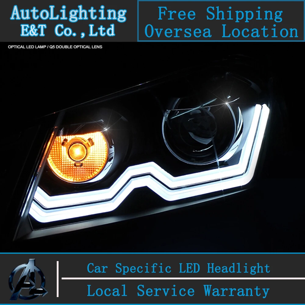 Car Styling VW Passat B7 headlight assembly 2011 2014 Europe Version