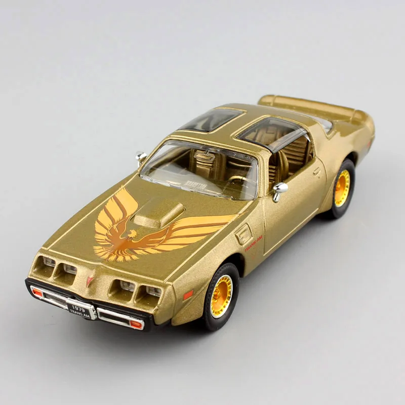 1:43 mini 1979 Pontiac Жар-птица Транс АМ Классическая старая мышечная шкала автомобиль авто металлические и литые игрушечные модели Золотой подарок для мальчиков