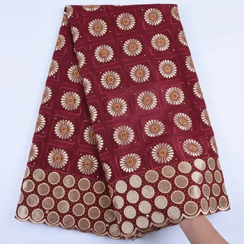 

Swiss Voile Lace Fabric Stones Embroidery Lace For Party Clothes High Quality African Swiss Cotton Lace Fabric A1682