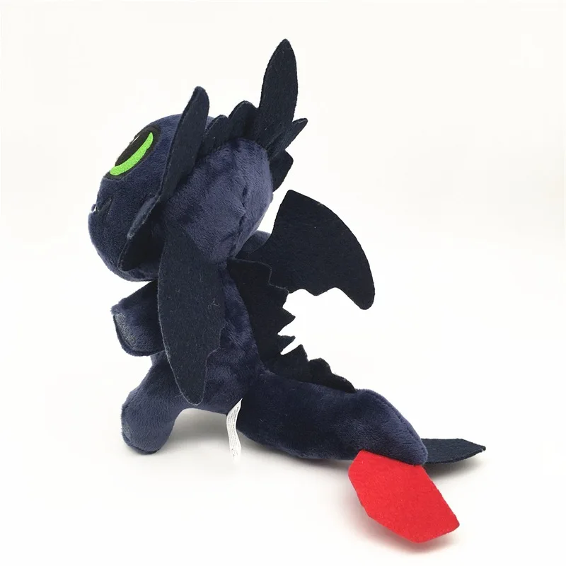 25cm Toothless light Fury How to Train Your Dragon 3 Toys Anime Figure Night Fury Dragon Plush Doll Toys Toys For Children Kids - Цвет: 13cm