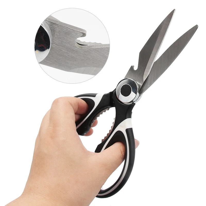 

1PC Mulit-use Stainless Steel Kitchen Scissors Shears Tool Using For Chicken Poultry Fish Meat Vegetables Herbs