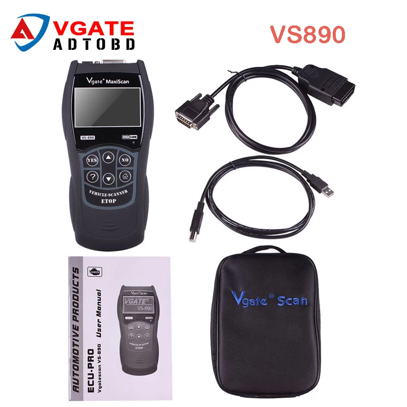 

OBD2 Scanner Vgate Maxiscan VS890 Diagnostic Tool Multi-language Auto Scantool VS 890 OBD2 Code Reader Scanner Free Shipping