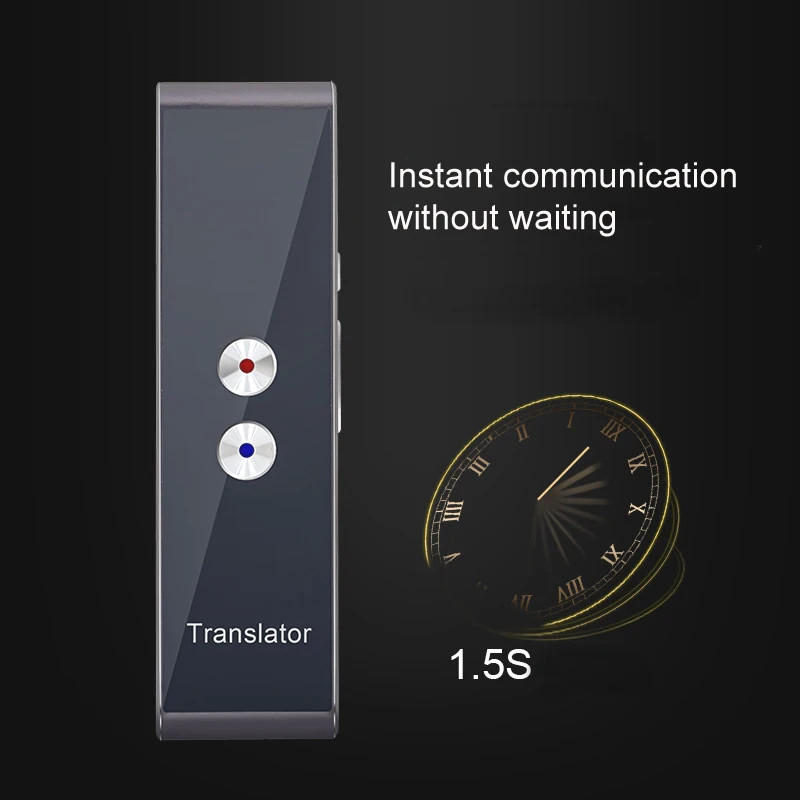 Портативный голосовой переводчик язык мгновенный многоязычный перевод для обучения путешествия бизнес встречи голосовой текст фото