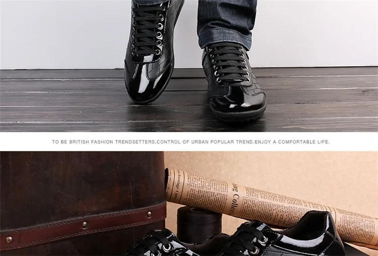 Зимняя мода взрыв модели Корейской версии случайных мужчин кожа модный бренд ручной работы мужская обувь оптом