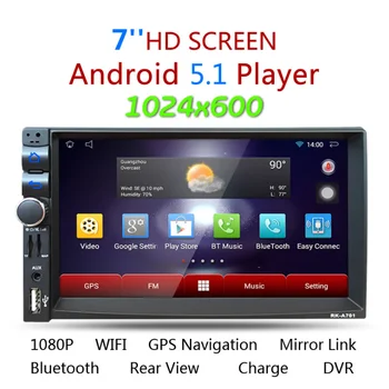 

by DHL/Fedex 5pcs 701A 7'' Car Radio Media Player Android 4.4.4 Dual-core Bluetooth Touch Screen GPS Stereo Audio MP4 5 Player