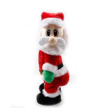 

Cute Hip Shake Santa Claus Figure Twisted Hip Singing Electric Twerk Santa Claus Toy for kids Christmas Gift