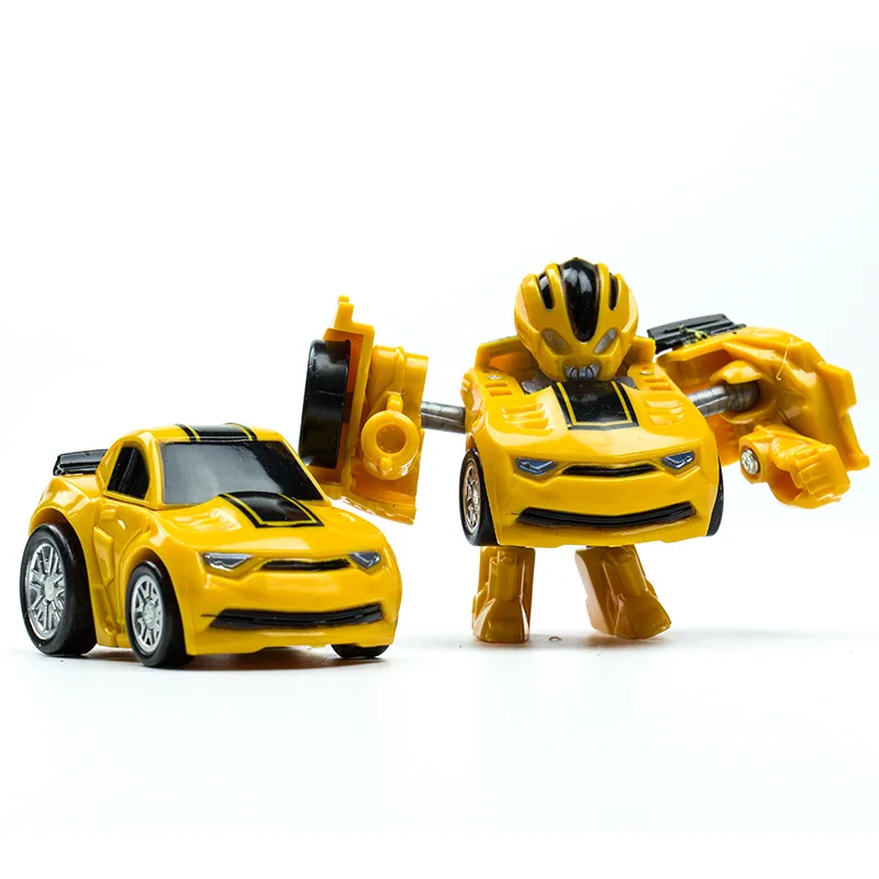 DREAMME Mini Robot Car Transformation Robots toys Classic Action Figures for Children play game dolls 170431