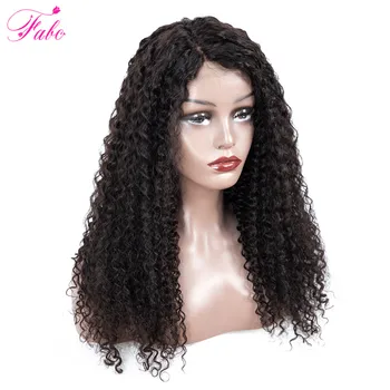 

FABC Hair Mongolian Kinky Curly Wig Pre Plucked Glueless Lace Front Human Hair Wigs For Black Women 150% Density Remy Hair
