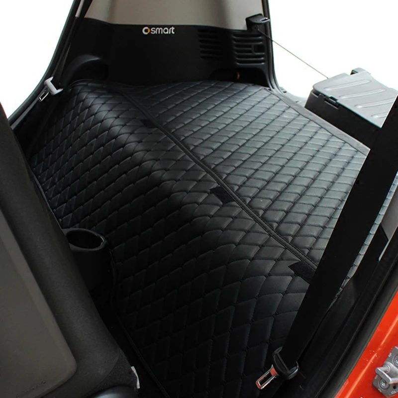Smart Fortwo 453 Anti Dirty Pad font b Car b font Trunk Anti Kick Mat Back