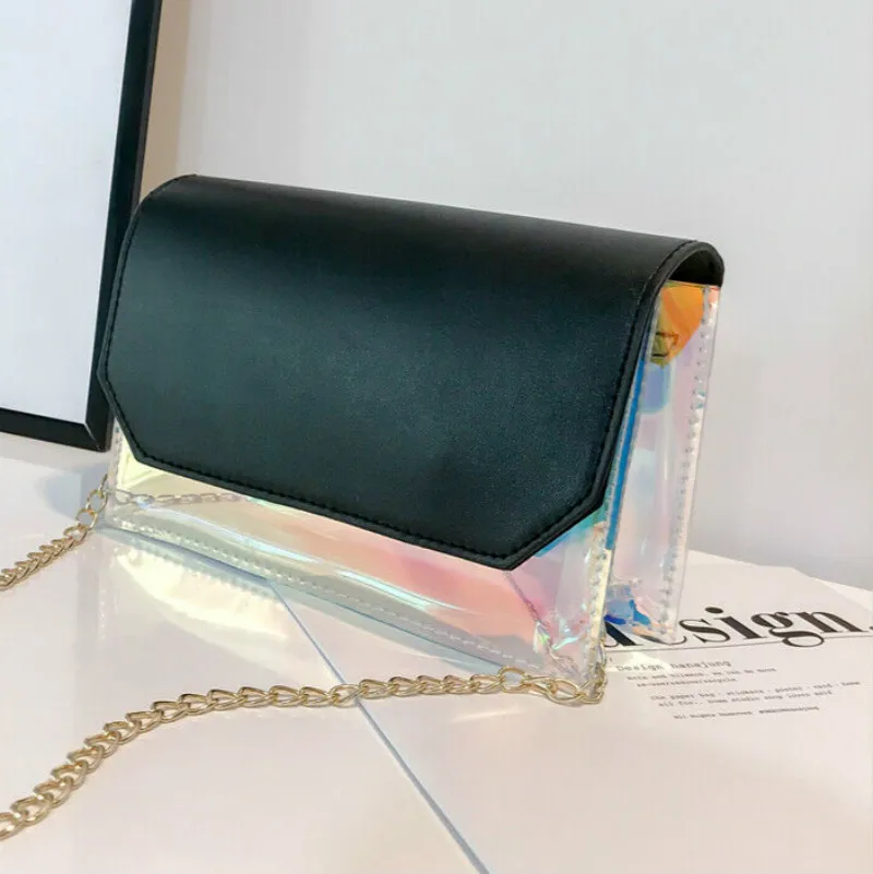 

Shoulder bag fashion female translucent PVC bright color Messenger bag canta handbag