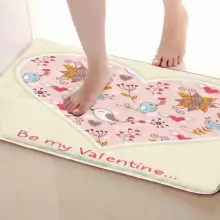 Розовое сердце Стиль открытый Коврики S, забавные Нескользящие Для ванной Коврики, двери Коврики S, входная дверь Коврики s