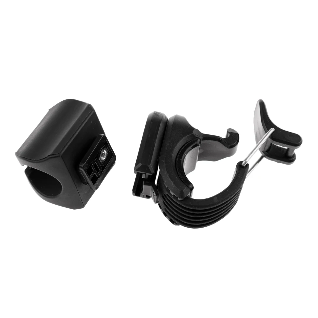 360 Swivel Bike Bicycle LED Flashlight Mount Bracket Holder Front Light Clip Clamp Lantern Black Bicycle Accessories