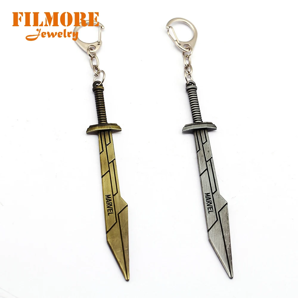 

Filmore Marvel Movie Thor 3 Ragnarok Keychain Thors Sword Weapon Keychain Key Ring Chaveiro Llavero for Men Women Wholesale