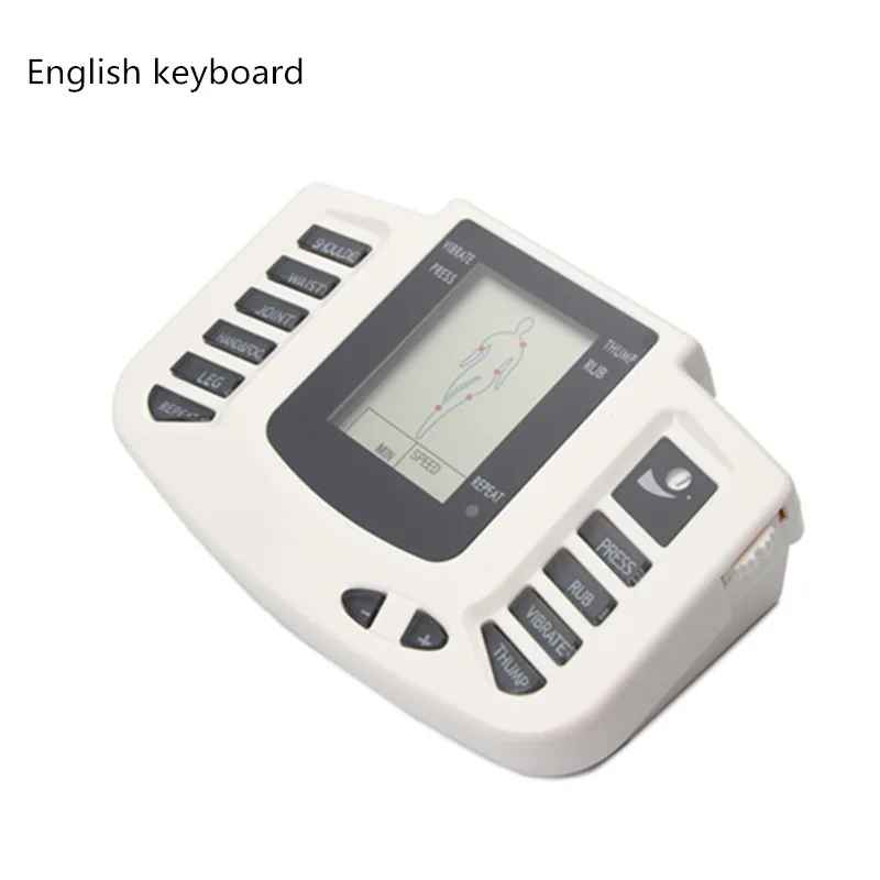 New Russian button Electrical Muscle Stimulator Body Relax Muscle Massager Pulse Tens Acupuncture Therapy Slipper+8 Pads+box New Russian button Electrical Muscle Stimulator Body Relax Muscle Massager Pulse Tens Acupuncture Therapy Slipper+8 Pads+box