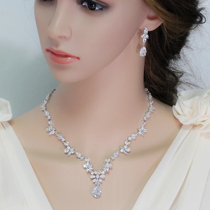Waterdrop Wedding Jewelry Set-