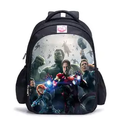 Mochila детские сумки для мальчиков капитан Американский Рюкзак Детские Школьные сумки походный рюкзак Халк Железный человек печать