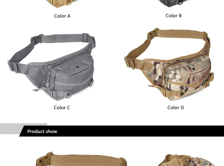 600D waterproof Oxford fabric Climbing Bags Outdoor Military Tactical Waist Pack Molle Camping Hiking Pouch Bag (3)