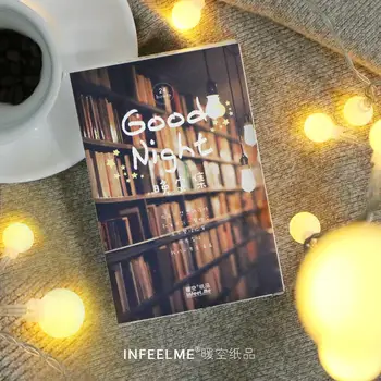 

30 Pcs/Set Good Night Postcard/Greeting Card/Message Card/Birthday Letter Envelope Gift Card