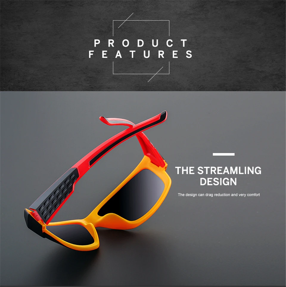 ALIKIAI new  Men and women HD Sunglasses Polarized Glasses Outdoor Sport UV400 Proof Sun Glasses Eyewear Oculos Male (2)