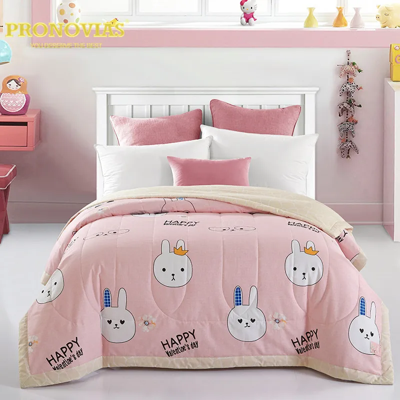 

Night Tender 100% cotton 3d bunny quilted bedspreads/throws single double bed 1pc for spring summer autumn
