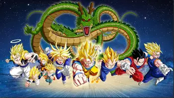 

Dragon Ball Kakarotto Goku blue photo backdrop Vinyl cloth High quality Computer printed wall photo studio background