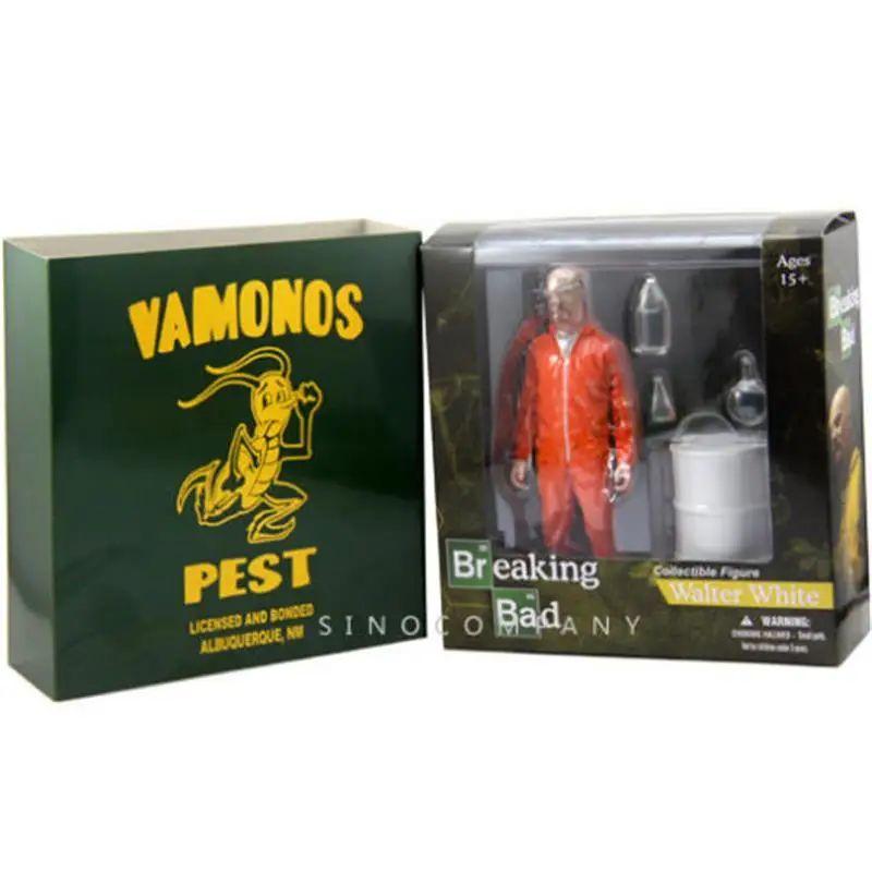 

BIXE 1 Set box Gift Breaking Bad Heisenberg action figure doll cartoon PVC Walter model Collectible Figure toy