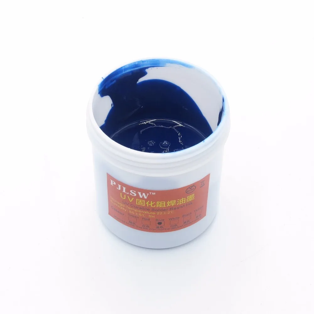 Super PCB UV photosensitive inks, blue PCB UV curable solder resist ink,solder mask UV inkin