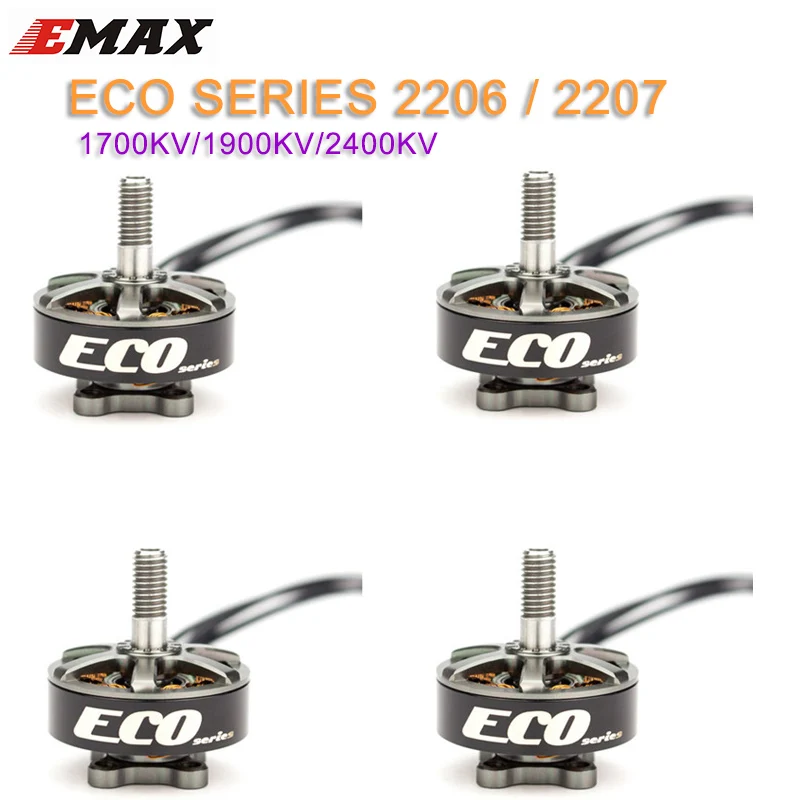 Бесщеточный мотор Emax ECO Series 2306 4 шт. 6S 1700KV 2207 kv запасные части для моделей RC