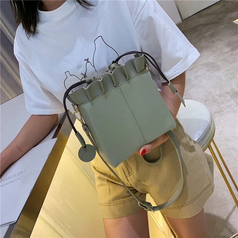 

Fashion Women Messenger Bags small Shoulder Bags Women Handbags Designer High Quality PU Leather Ladies bucket Bags Sac