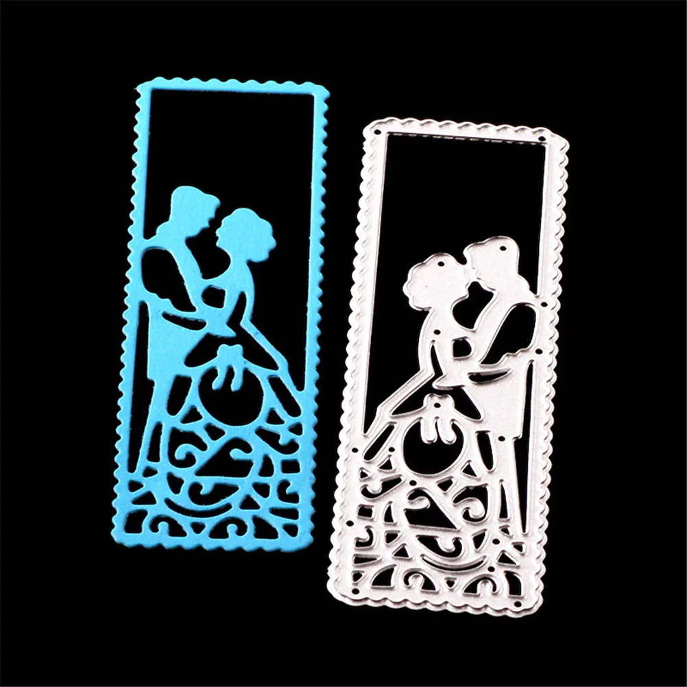 

METAL CUTTING DIES Wedding Lover Rectangle Scrapbooking Paper Frame Craft Embossing Stencils Knife Mould Blade Punch Die Cut