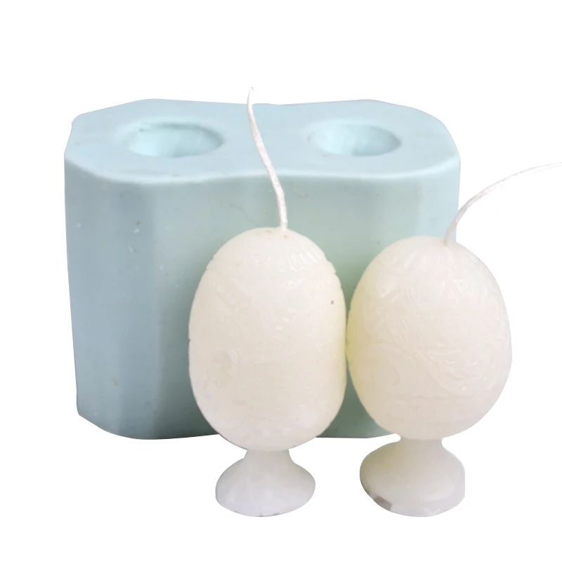 

Nicole Silicone Candle Mold For Soap Chocolate Making Mould 3D Egg Oval Shape Craft Handmade Decorating Tool