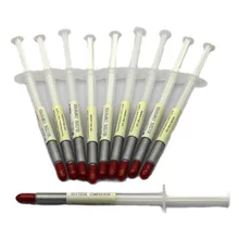 2016 Cooler 10pcs lot Free Shipping Silver Syringe Silicone Thermal Grease Heatsink Compound Paste For Cpu