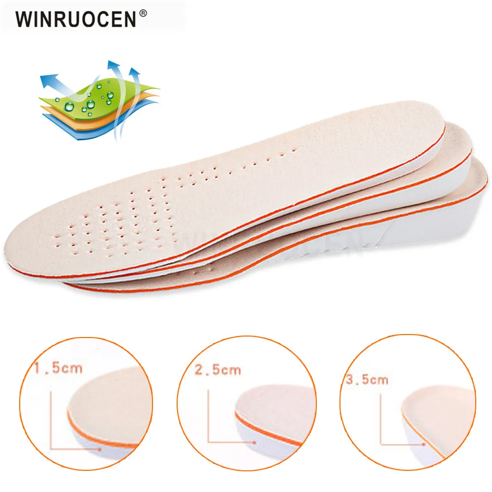 WINRUOCEN Sport Height Increase Insole Men and Women School Insoles