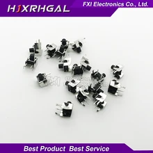 New 50PCS Tactile Momentary Tact 6x6x7mm DIP Through-Hole 4pin Horizontal Wholesale Electronic