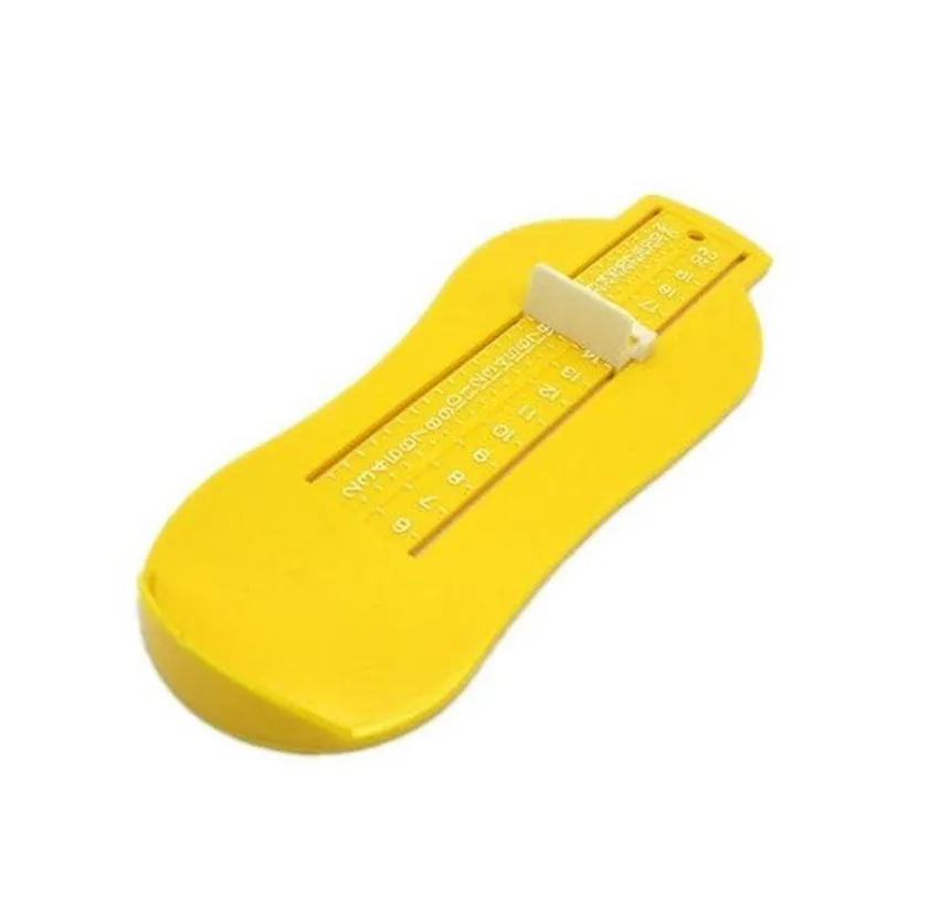 Детская обувь размер обуви измерительный инструмент Устройство для младенцев комплект линеек обувь для малышей - Цвет: Yellow