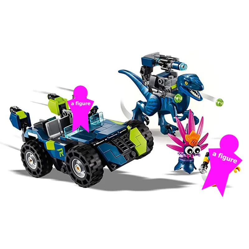 

MOVIE 2 Rex's Rex-treme Offroader Dinosaur Car Building Blocks Kit Bricks Classic Movie Model Kids Toys For Children Gift