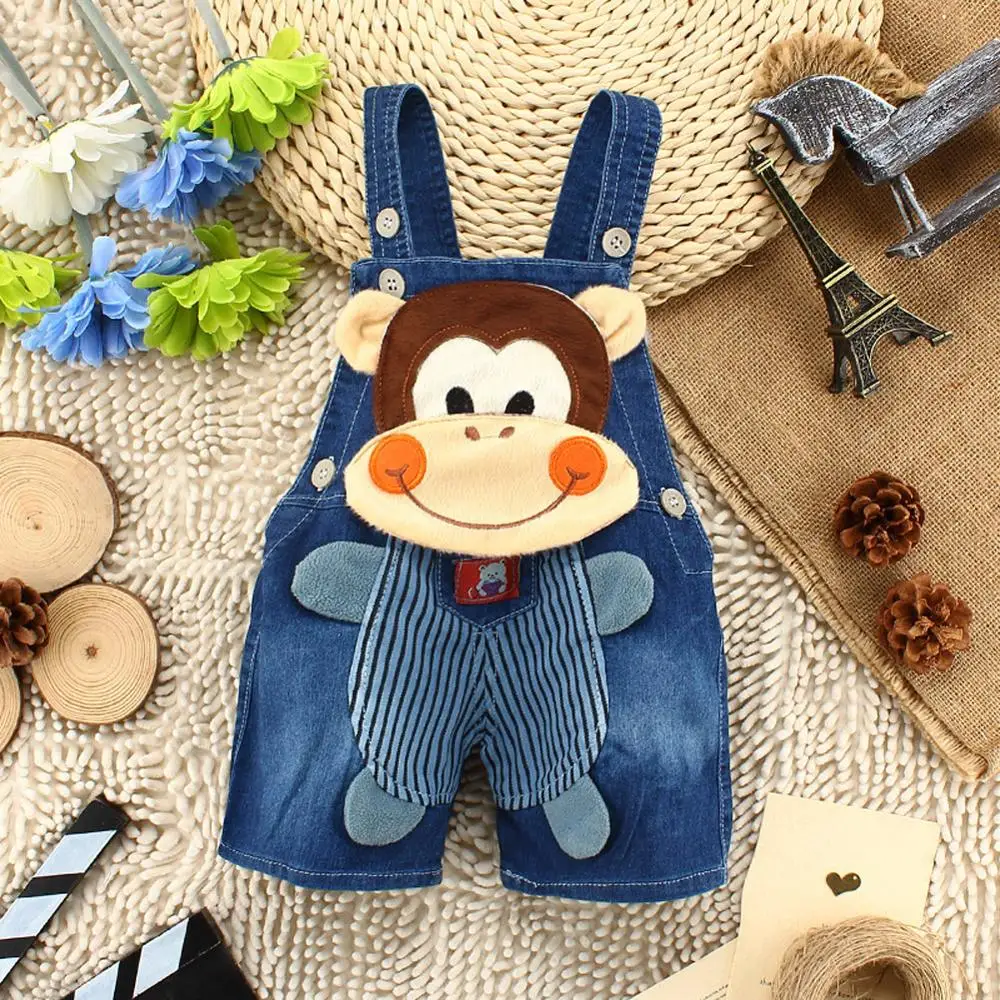 

IENENS Summer Kids Baby Boys Fashion Pants Denim Shorts Jeans Overalls Toddler Infant Playsuit Clothes Clothing Short Trousers