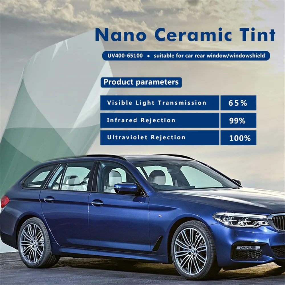 

152x200cm 65%VLT Nano Ceramic Film Auto Car Window Solar Tint Automotive,building Window Tints