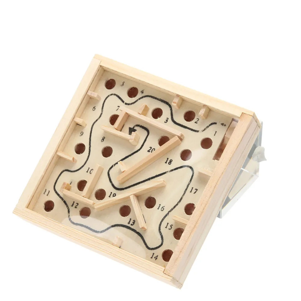 3D головоломка деревянные лабиринтные игрушки доска мяч лабиринт игры игрушки ручной работы детей интеллектуальное развитие развивающие Пазлы