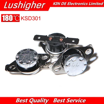 

5PCS KSD301 180 Degree 250V 10A Normal Close Temperature Controlled Switch Thermostat