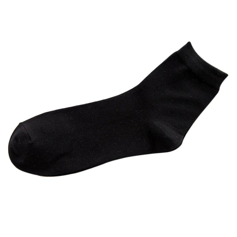 Для мужчин сплошной цвет серии 5 пар носки Подарочный набор цвет смешивания и все черный и все серый и все белый