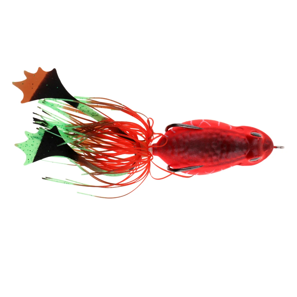 3D Frog Soft Fishing Lure Bait Floating Crankbaits Bass Pike Perch Catfish Snakehead Topwater Hollow Body Artificial Lures